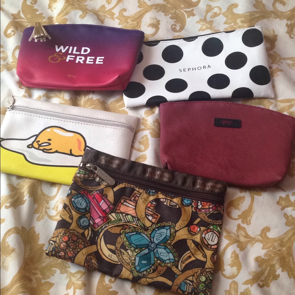 Sephora,ipsy and Le sportsac makeup bag